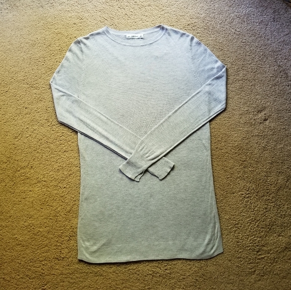 Zara: Long Knit Side Slit Sweater - Picture 7 of 8